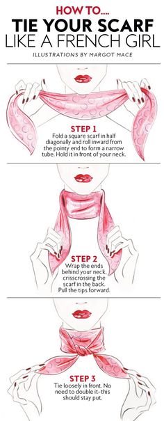 How To Fold Scarf, Parisian Outfit, Parisian Outfits, Tie A Scarf, Style Parisienne, Mode Tips, French Girl Style