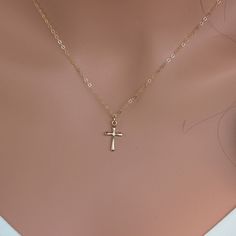 Virgin Mary Medallion & Cross Necklace . Gold Filled Cross Virgin Mary Layered Necklace, Religious Necklace. This necklace is made of.... -14k gold fill 15.5 x 8.5mm cross pendent, and -14k gold fill cable chain with spring clasp, -Come up with beautiful ribbon gift box and -One set of Care instruction package. MORE CROSS JEWELRY https://www.etsy.com/shop/rainbowearring?search_query=CROSS MORE LAYERED NECKLACES https://www.etsy.com/shop/rainbowearring1?section_id=17891444&ref=shopsection Personalized Spiritual Cross Pendant Jewelry, Personalized Cross Pendant Jewelry Gift, Personalized Cross Pendant Jewelry For Gifts, Spiritual Cross Pendant Necklaces For Gift, Spiritual Cross Pendant Necklace For Gift, Spiritual Jewelry As Mother's Day Gift, Clavicle Chain Jewelry Gift For Mom, Personalized Cross Pendant Necklaces For Gifts, Adjustable Spiritual Necklaces As Birthday Gift