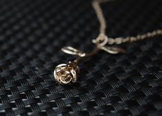 "Beauty and the Beast Rose Necklace,  Rose Gold Rose Necklace, Anniversary Gift for women, Rose Pendant, Gift for her, Dainty Rose Necklace ★ HOW TO ORDER if personalised -  ADD TO CART -  Choose the option in - dropdown menu , and leave  'NOTE FOR SELLER\" with your initial and any other preferences. DON'T REQUEST CUSTOM ORDER, THIS LISTING ALREADY IS CUSTOM! ★ Material and measurements - Rose charm is 3.5cm long, Chain is approx 48-55cm - 19-22 inches ( with extension) , Please let me know in Dainty Rose Necklace, Beauty And The Beast Rose, Nebelung, Funny Wedding Gifts, Rose Jewellery, Bridesmaid Funny, Wedding Rose, Jewerly Designs, Trending Items