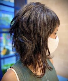 Grow Out Shag Haircut, Medium Edgy Shag Haircuts, Shag Hair Bangs, Collar Bone Length Shag, Medium Length Shags, Mod Shag Haircut, Mid Length Shaggy Haircuts, Shag Hairstyles For Thinning Hair, Short Layered Bob Hairstyles For Thick Hair