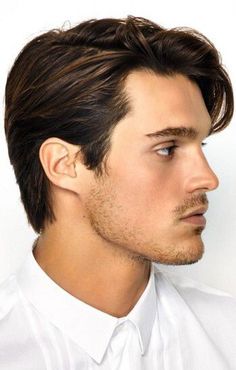 Mens Medium Length Hairstyles, Side Part Haircut, Medium Length Hair Men, Short Hairstyle