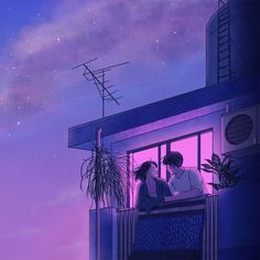 two people sitting on top of a building with the caption 22 stargazing