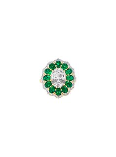 The Tate Cocktail Ring features a 2.5-carat oval lab-grown white sapphire, encircled by oval emeralds and round white sapphires or diamonds. Holiday Production Time: This made to order ring ships 5 - 7 weeks from purchase date. Please place your order by November 1st for guaranteed delivery before December 25th. Orders placed after this date cannot be guaranteed to arrive in time for the holidays. Custom styles can only be returned for store credit.The Fine Print: Metal: 18k gold coated silver o Big Stud Earrings, Vs1 Diamond, Red Sapphire, Emerald Ring Gold, November 1st, Gold Ear Cuff, Fine Print, Gold Halo, White Necklace