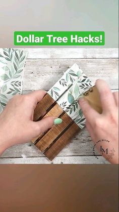 Easy Dollar Tree Hacks Using Napkins!! #hacks #diy #crafter Dollar Store Wooden Crafts, Dollar Tree Address Sign Diy, Dollar Tree Fence Crafts, Dollar Tree Paint Holder, Dollar Tree Pallet Crafts, Dollar Tree Shelves Diy, Organizing Hacks Dollar Stores, Dollar General Diy, Easy Dollar Tree Crafts