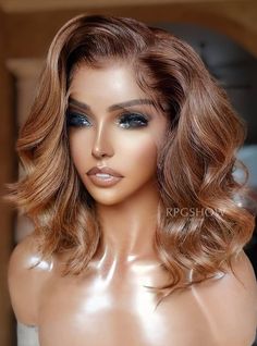 hair color: Hair color like the picture</BR>
hair length: 14 Inches</BR>
hair density: 200%</BR> Induction Photoshoot, Side Part Wavy Bob, Shoulder Length Side Part, Braids 2024, Styling Wigs, Wigs Ideas, Weave Ideas, Feminine Era, Frontal Lace Wig