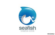 the logo for seafish creative circle, which is designed to look like an ocean creature