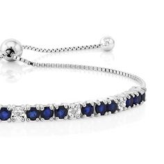 Showcase your sophistication with our 925 Sterling Silver Sapphire Tennis Bracelet. This bracelet is a modern take on classic style, making it perfect for all occasions and gift-giving. This Bracelet is made of solid 925 sterling silver, with a 925 Stamp. Sapphire Tennis Bracelet, Natural Blue Sapphire, White Sapphire, Tennis Bracelet, Adjustable Bracelet, Solid 925 Sterling Silver, Blue Sapphire, Natural Diamonds, Cubic Zirconia