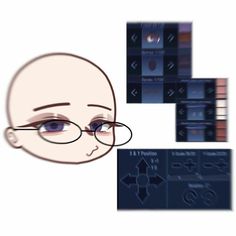 an image of a person with glasses on their head and various images in the background