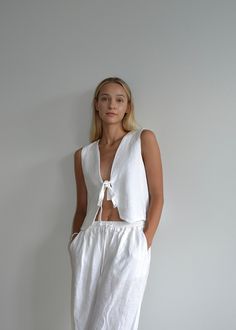 This Womens Vests item by Linessense has 20 favorites from Etsy shoppers. Ships from Lithuania. Listed on Sep 2, 2024 Chic Linen Vest For Day Out, Casual Sleeveless Tops With Tie Waist, Linen Sleeveless Tank Top For Vacation, Sleeveless Linen Tank Top For Vacation, Sleeveless Top With Drawstring Tie For Vacation, Spring Casual Loungewear Vest, White Linen Sleeveless Vest, Spring Linen Beach Vest, Sleeveless Tie-waist Tops For Vacation