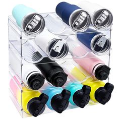 multi - layer acrylic cup holder with six cups