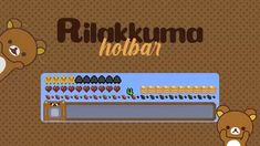 a brown bear standing next to a machine with buttons on it's side and the words pinkumao hot bar above it