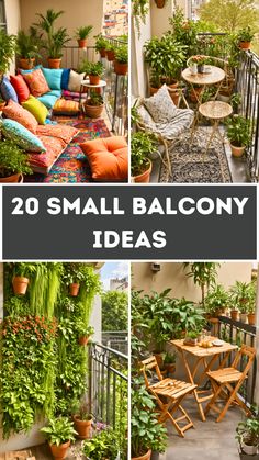 Small Balcony Ideas Balcony Decor Ideas, Modern Outdoor Living, Tiny Balcony, Small Balcony Design, Apartment Patio, Apartment Balcony, Balcony Ideas Apartment, Apartment Balcony Decorating