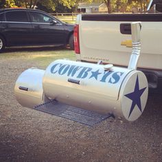 the back end of a truck with an air tank attached to it