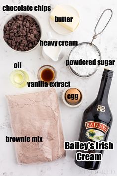 ingredients to make bailey's irish cream