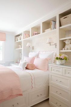 the instagram page on instagram shows an image of a bedroom with pink and white decor