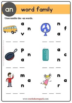 the words in this worksheet are for children to learn