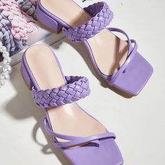 Lilac Purple Braided Strap Thong Sandals Size Euro 39 Or Us 7.5 Brand New Just Tried On Indoors, No Box/Tags Price Firm Feel Free To Create A Bundle And Make An Offer Or I Can Make You One For Listings That Do Not Say Firm Price! Purple Flat Heels For Summer, Purple Flat Heel Beach Sandals, Adjustable Purple Flip Flops For Summer, Purple Synthetic Flip Flops For Summer, Purple Open Toe Summer Flip Flops, Purple Synthetic Summer Flip Flops, Purple Open Toe Synthetic Flip Flops, Purple Flip Flops For Summer Vacation, Purple Braids