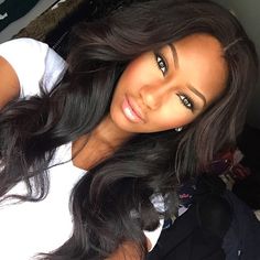 65.10 USD Eseewigs Sale 100% Virgin Human hair can be curled It is silk and soft,high quality. https://www.eseewigs.com/3pcs-lot-8a-unprocessed-peruvian-human-hair-body-wave-virgin-hair-3-bundles-natural-color-hair-weaves-free-shipping_p1103.html Monica Hairstyles, Brazilian Virgin Hair Body Wave, American Hairstyles, Remy Hair Wigs, African American Hairstyles, Hairstyles Long, Hair Weave