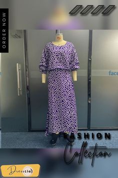 Women's Two Piece Round Neck Printed Long Lantern Sleeve Shirt Long Sleeve Top + High Waist Long Skirt Set Casual Purple Sets For Workwear, Casual Purple Workwear Set, High Waist Long Skirt, Lantern Sleeves, Shirt Sleeves, Long Skirt, Sleeve Top, Round Neck, Skirt Set