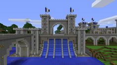 an image of a castle in minecraft