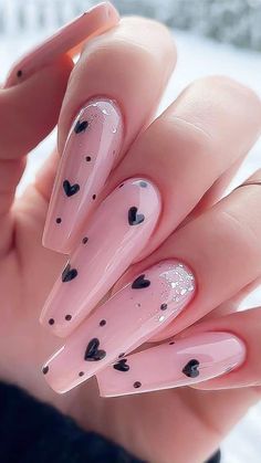 February Nails, Her Nails, Acrylic Nails Coffin Short, Dope Nails, Pink Summer, Valentines Nails, Best Acrylic Nails