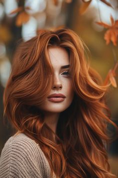 24 Fall Hair Color Ideas Perfect For Sweater Weather Cherry Red Hair With Blonde Highlights, Autumnal Hair, Fall Red Hair, Colors For Brunettes, Hair Colors For Brunettes, Fall Hair Color Ideas, Goddess Braids Hairstyles, Hot Hair Colors, Hair Colours