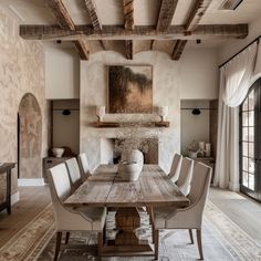 Focal point farmhouse dining room with statement chandelier and accessories Fireplace Background, Ceiling Room, Luxe Magazine, Wooden Island, Ceiling Kitchen, Wing Chairs, Rustic Home Interiors, Window Panes, Bedroom Entrance