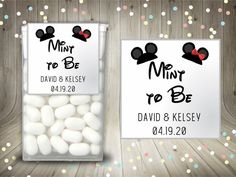 mickey and minnie mouse wedding candy bar wrappers