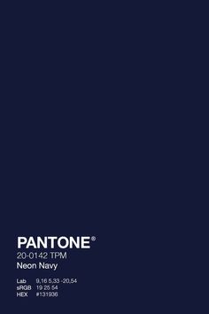 the pantone logo is shown on a dark blue background