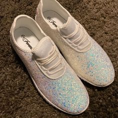 Put Some Sparkle In Your Step With These Sparkly Sneakers! Women’s Size 9 Nice And Lightweight New Non Smoker Sparkly Sneakers, Sneakers Women, Hi Top, Forever New, Shoes Women, New Shoes, Sneakers Fashion, Top Styles, Athletic Shoes