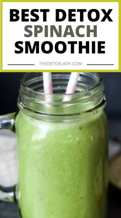 Best Detox Spinach Green Smoothie For Weight Loss Smoothies Aesthetic, Baking Powder Uses, Fiber Diet, Spinach Smoothie, High Fiber Diet, Best Detox, Green Smoothies