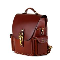 Heirloom Backpack 14.5 - Tan Expensive Bag, Unique Handbags, Leather Duffle Bag, Leather Duffle, Saddle Leather, American Leather, Mens Leather Bag, Pretty Bags, Leather Projects