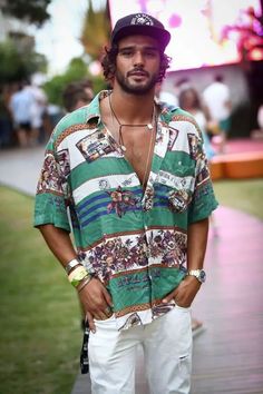 Mens Rave Outfits: 22 Cool Ideas for EDM Festival Fashion | Techno & Summer Trends Festival Inspo Outfits Men, Bohemian Outfits For Men, Spring Festival Outfit, Bohemian Outfit Men, Mens Rave Outfits, Beach Festival Outfit