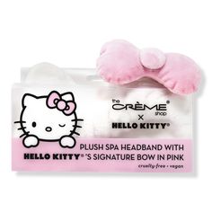 Hello Kitty Plush Spa Headband with Signature Bow-Pink - XHLKTYPLSHSPHDBDWHLKTY'SSGNTRBW(PNK)BenefitsSuper soft, plush teddy bear textureProvides maximum comfort while applying makeup or skincareTravel-friendlyFeaturesHello Kitty's Signature Bow - Hello Kitty Plush Spa Headband with Signature Bow-Pink Hello Kitty Spa Headband, Creme X Sanrio, Teddy Bear Headband, The Creme Shop Hello Kitty, Creme Shop Hello Kitty, Sanrio Makeup, Bear Headband, Shop Hello Kitty, Hello Kitty Shop