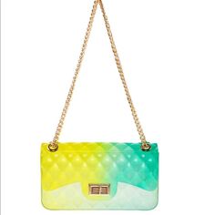 My Favorite Trending Hello And Green Jelly Bag Trendy Yellow Satchel Bag, Trendy Yellow Shoulder Bag, Trendy Yellow Crossbody Bag, Trendy Yellow Satchel Shoulder Bag, Multicolor Spring Bags, Summer Yellow Crossbody Bag, Trendy Yellow Bag For Daily Use, Trendy Yellow Tote Bag, Trendy Yellow Shoulder Bag With Adjustable Strap