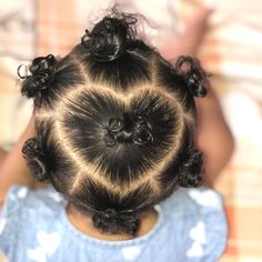 heart shaped hairstyle for short hair toddlers Short Curly Baby Hairstyles, Curly Hairstyles Babygirl, Toddler Heart Hairstyles Girl, Lil Girls Hairstyles Black, Baby Girl Curly Hairstyles, Cute Hairstyles For Black Girls Kids, Non Braided Hairstyles