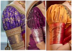 Different Types Of Sarees, Gold Blouse Designs, Patch Work Blouse Designs, Latest Bridal Blouse Designs, Latest Blouse Designs Pattern, Traditional Blouse Designs, Fashionable Saree Blouse Designs