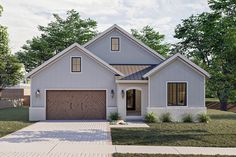 this is an artist's rendering of a two - story home in the community