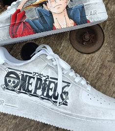 White Anime Print Sneakers For Streetwear, White Cartoon Sneakers For Streetwear, Cartoon Print Sneakers For Streetwear, White Sneakers With Anime Print For Streetwear, White Custom Sneakers With Anime Print For Streetwear, White Custom Sneakers With Anime Print, White Character Print Sneakers For Streetwear, Sporty White Custom Sneakers With Anime Print, White Sporty Custom Sneakers With Anime Print