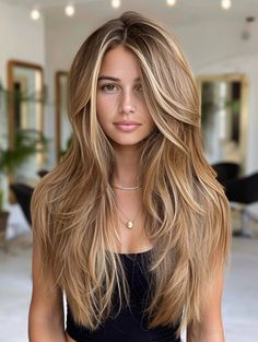 Long Thick Blonde Hair With Layers, Blonde Italian Women, Long Layer Face Frame Haircuts, Extra Long Layered Hair, Blonde Highlights With Bangs, Long Hair With Layers And Face Framing, Hairstyles 2024 Trends Women, Long Blonde Hair With Layers, Long Hair Side Part