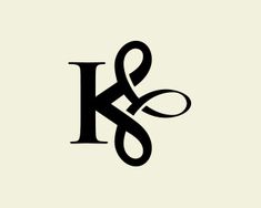 the letter k and s is made up of letters that are intertwined with each other