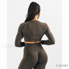 Lasaky - Stretchy Leggings for Active Living Sporty Fitted Brown Pants, Stretch Workout Pants In Brown, Brown Stretch Workout Pants, High Stretch Brown Yoga Pants, Casual High-stretch Brown Yoga Pants, Fitted Brown Athleisure Pants, Brown Fitted Athleisure Pants, Fitted Brown Workout Pants, Fitted Brown Yoga Pants For Gym