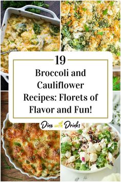 Collage of 4 broccoli and cauliflower recipes. Fall Broccoli Recipes, Broccoli Cauliflower Recipes Healthy, Broccoli And Cauliflower Recipes Healthy, Cauliflower And Broccoli Recipes, Broccoli And Cauliflower Side Dish, Broccoli Cauliflower Bake