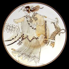 a plate with an image of a woman dancing