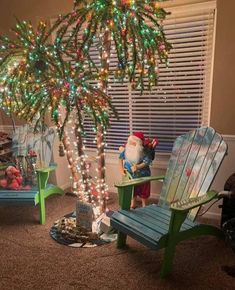 Vintage Tropical Christmas, Tropical Christmas Parade Float, Aloha Christmas Decorations, Christmas In July Tree Ideas, Palm Tree Christmas Trees Ideas, Palm Tree Christmas Tree, Christmas In The Tropics