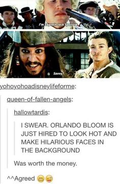 two pictures with the same caption for each one, and an image of captain jack sparrow