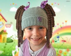 Hat with pigtails , funny hat , wig hat , Crochet hat for girls , Crochet pattern  cute $3.29 Etsy Crochet Ponytail Hat Pattern, Ponytail Hat Pattern, Bun Hat Crochet Pattern, Funny Wigs, Crochet Bun Hat, Lala Loopsy, Ponytail Hat Crochet, Girls Crochet Hats, Crochet Kids