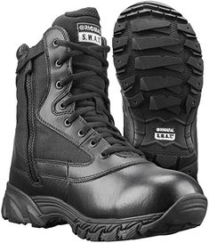 Original S.W.A.T. Chase 9” Waterproof Side Zip Tactical Boot - Black Military Tactical Boots, Field Coat, Tactical Clothing, Safety Gear, Tactical Boots, Safety Boots, Military Boots, Camping Tips, Mens Pants Fashion