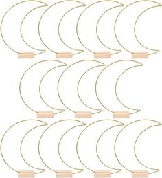 twelve phases of the moon in different positions on a white background, each showing its own half - circle