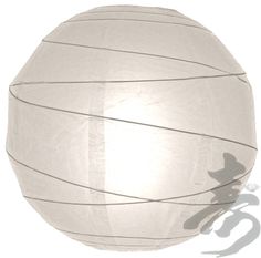 a large white paper lantern is shown on a white background with shadow from the top